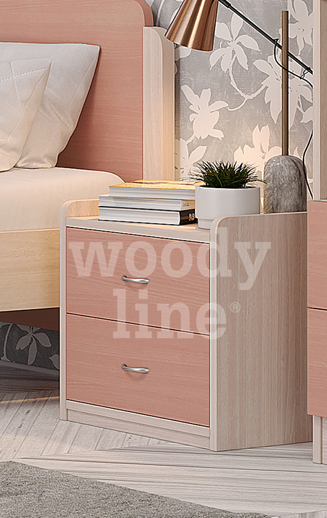 Παιδικό κομοδίνο (ΑΝΕΜΟΣ 2 ΜΑΣΙΦ ΟΞΙΑ) - Παιδικά δωμάτια από ξύλο μασίφ οξιά - MDF καπλαμά οξιά